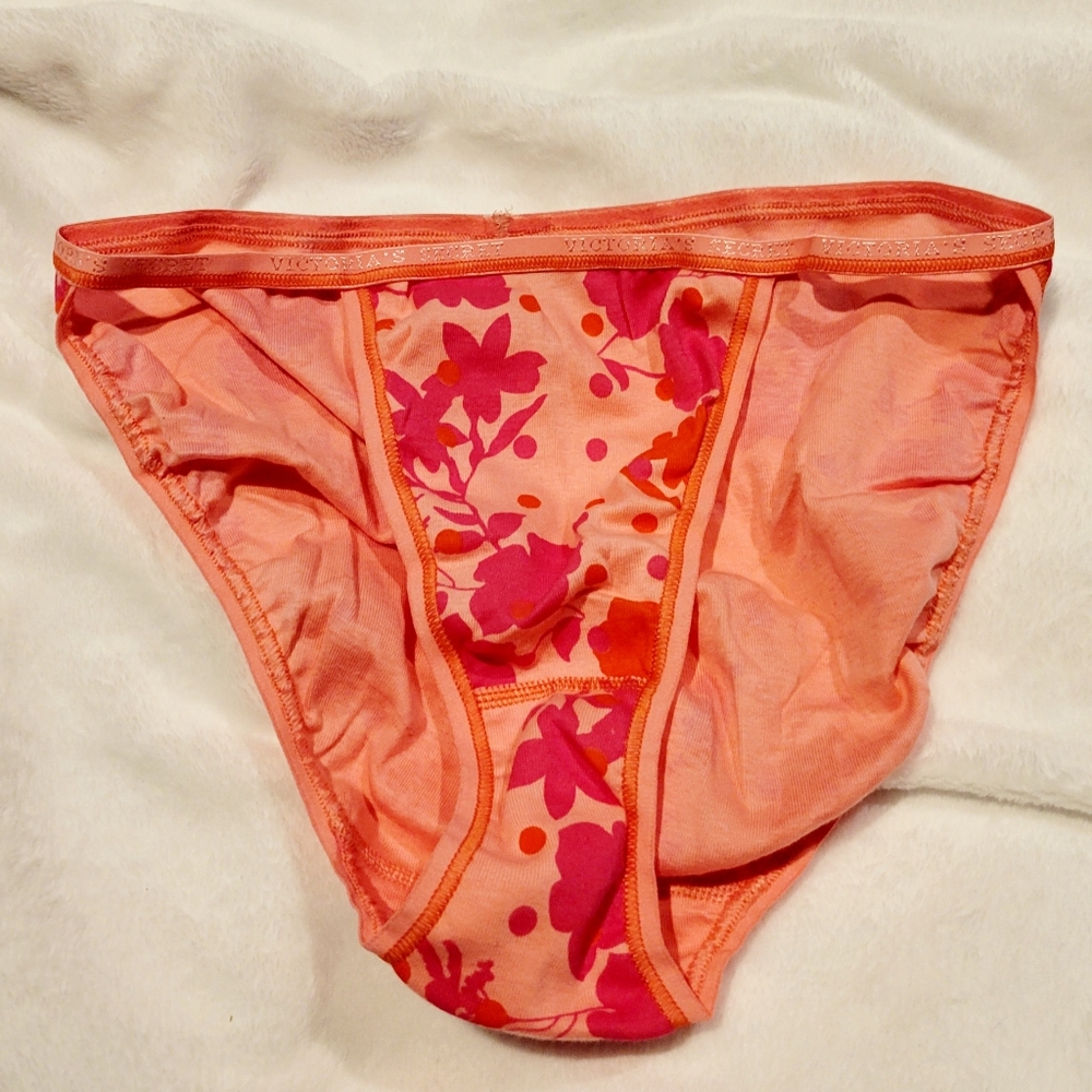 Vintage Victoria Secret Panties Cotton String Bikini . large